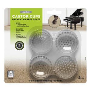 Slipstick CB845 3 1 4 Bed Roller Furniture Wheel Gripper Caster Cups set of 4 